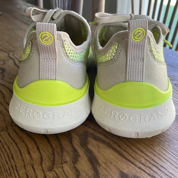 Cole Haan Mens Generation ZeroGrand Stitchlite Sneakers Cement Safety Yellow EUC - Picture 2 of 6